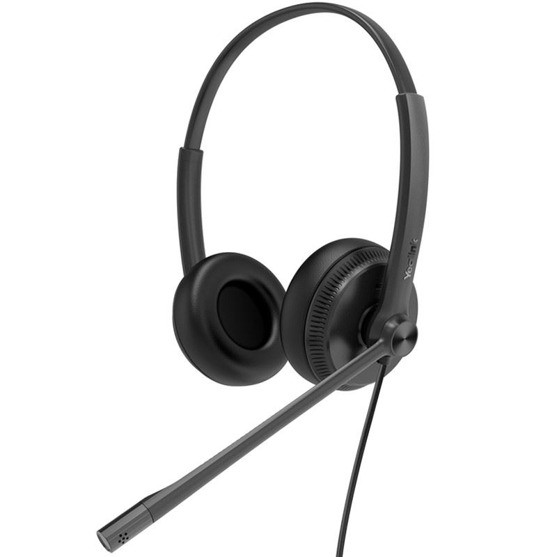 Yealink YHS34 DUAL fejhallgató és headset Vezetékes Fejpánt Iroda/telefonos ügyfélközpont Fekete (YHS34 Dual)