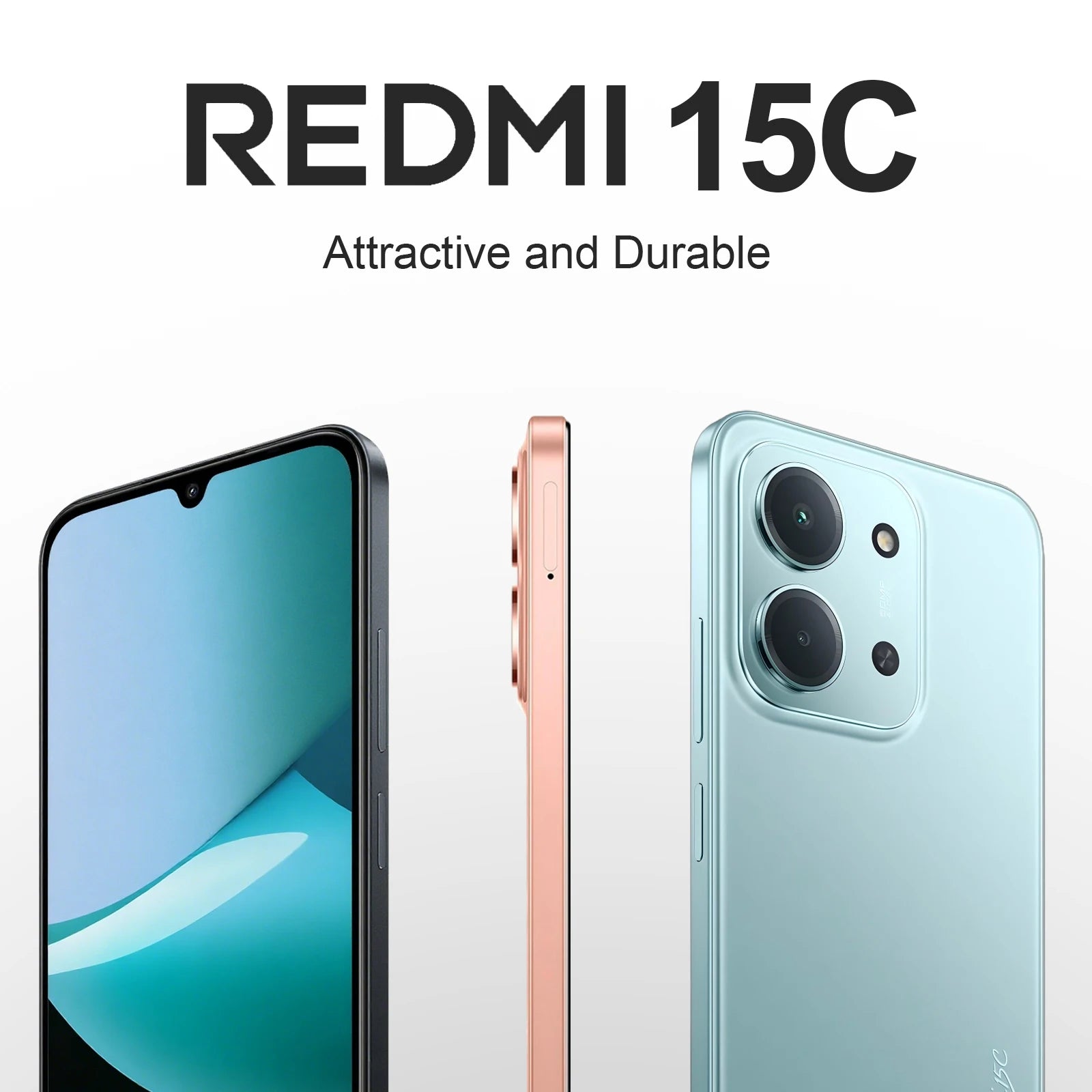 Global Version Redmi 15C 4G Mobile Phone 50MP AI Dual Camera 6000mAh 33W Fast Charging Cellphone Smartphone New 2025New Product