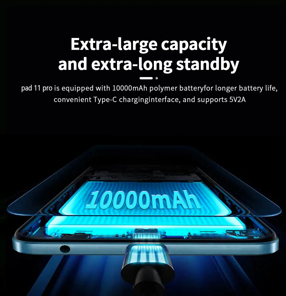 Brand New Tablet 11.0 inch 2.5K Tablet  Android 13 Snapdragon 8gen2 Global 16GB+1024GB 10000mah 5G Dual SIM WIFI HD Full Screen