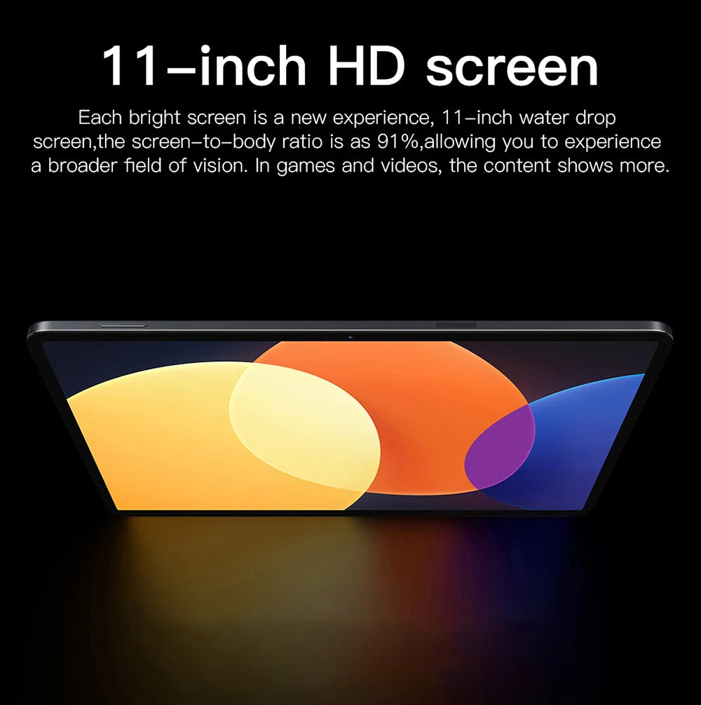 Brand New Tablet 11.0 inch 2.5K Tablet  Android 13 Snapdragon 8gen2 Global 16GB+1024GB 10000mah 5G Dual SIM WIFI HD Full Screen