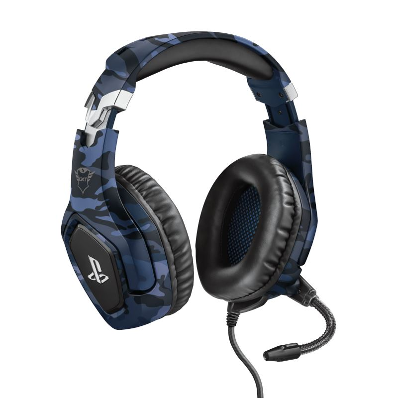 Trust GXT 488 Forze PS4 Căști Prin cablu Bandă de fixare pe cap Gaming Negru, Albastru (trust23532)